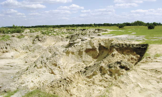 добыча песка на своем участке